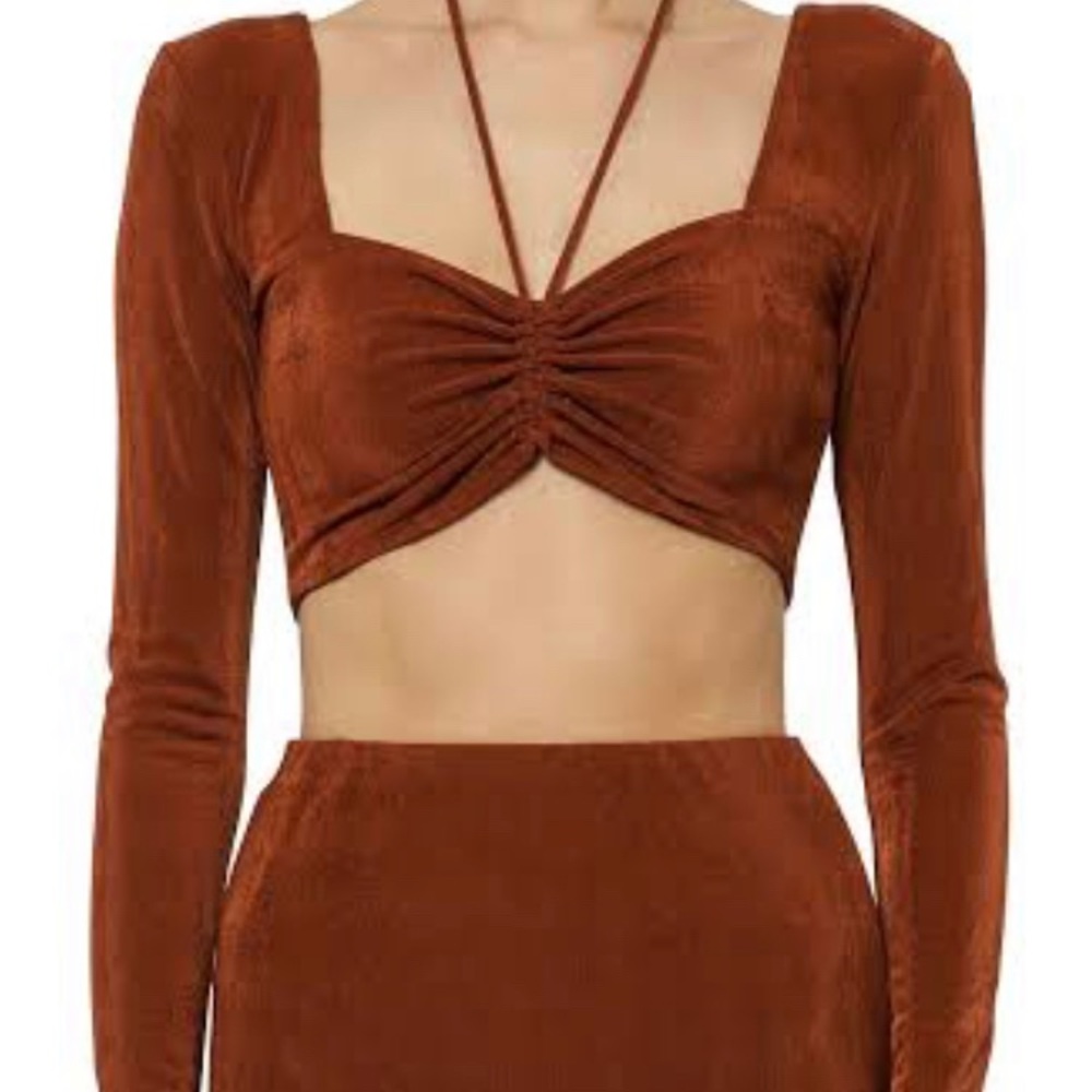 FIRST MUSE 🧡 TALIA TIE FRONT TOP 🧡 - Picture 1 of 13